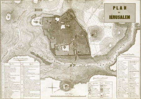 Antique Map of Jerusalem