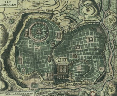 Antique Map of Jerusalem