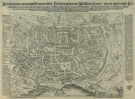 Antique Map of Jerusalem