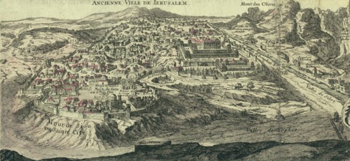 Antique Map of Jerusalem