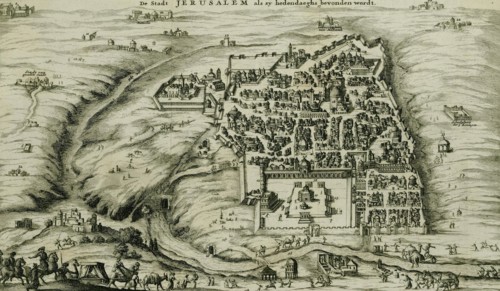 Antique Map of Jerusalem