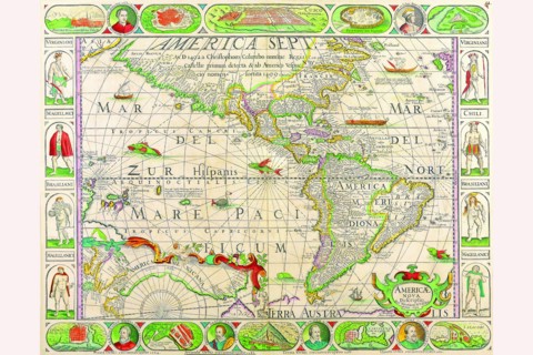 The Americas at the Time of Columbus Prited in 1658 1492