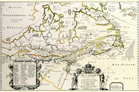 New France or Canada by Champlain 1677