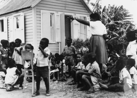 An outdoor classroom in Antigua