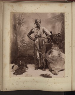Posed studio shot of local woman