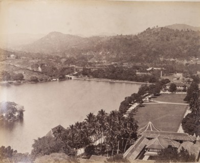 View across the lake at Kandy
