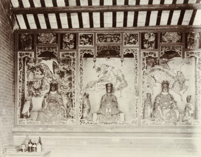 Deities inside a Chinese Joss house