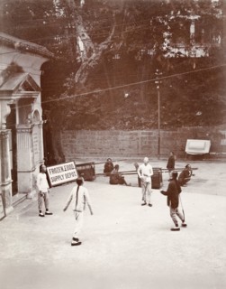 Playing football with a shuttlecock