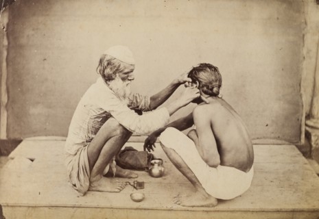 An Indian barber