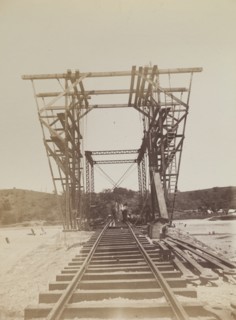 Bridge under construction, Jamaica