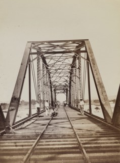 Construction workers on a bridge, Jamaica