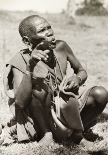 Kikuyu elder discussing a dispute