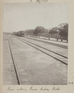 Train entering Tsavo Railway Station