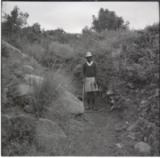 Gosiani standing by Renchoka hill