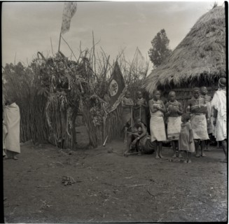 Outside cattle gateway at circumcision incl. abasamba