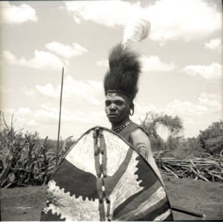 Youth with shield