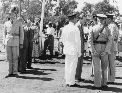 Duke of Edinburgh with Officers of the Kenya Regiment