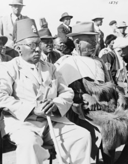 African elders await the Royal party at Eastleigh Airport