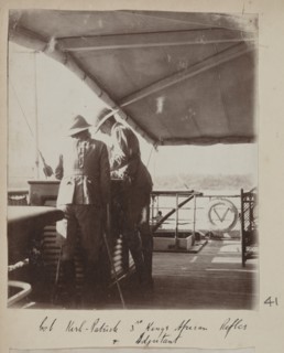 Col. Kirk-Patrick 3rd Kings African Rifles + Adjutant