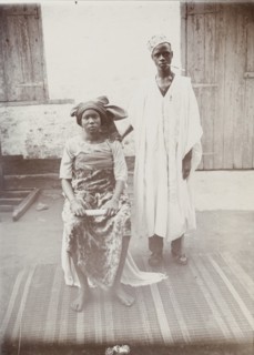 Portrait of a Hausa husband and wife
