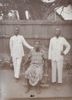 Photograph of house servants