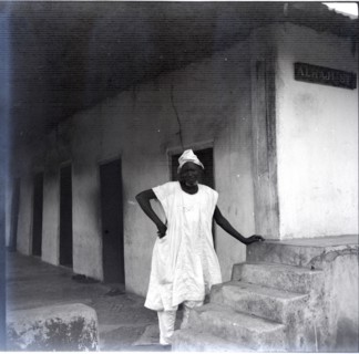Ibadan, Hausa quarter, man outside house