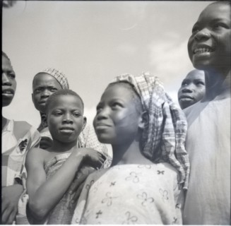 Ibadan Town, group with Yoruba girl