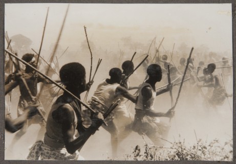 Fighting with sticks
