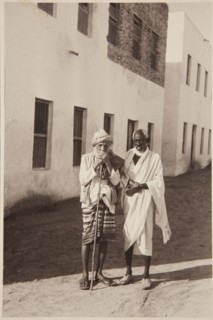 Portrait of two elderly Somali men