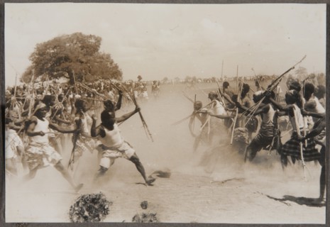 Fighting with sticks