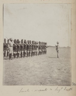 Somali recruits & Sergt. Inster