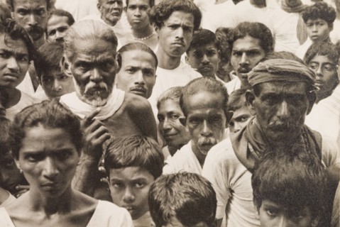 A crowd of people