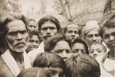Crowd of men and boys
