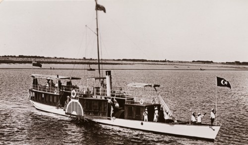 Governor's boat, called the Elfin on the Blue Nile