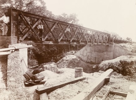 Railway bridge over Aripo River, Trinidad