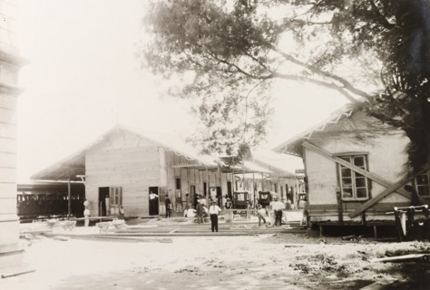 Extension work at Port of Spain railway station, Trinidad