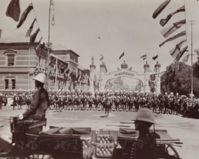 Cavalry parade for the Duke of Connaught