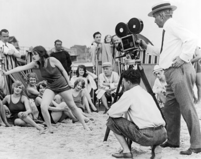 Silent Movie Beach Scene