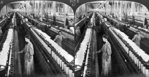 Girls Spinning Cotton