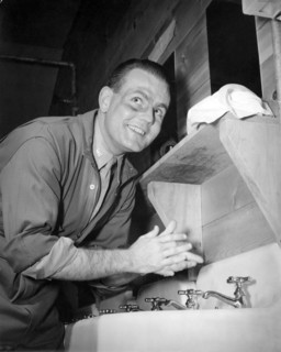 A Man Washing His Hands