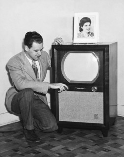 A Man With His TV