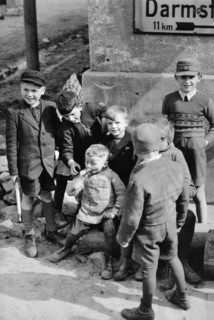 WWII German Boy Smoking Cigar