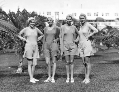 Four Bathing Suit Models