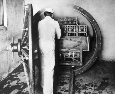 Steam Sterilizing Milk Bottles
