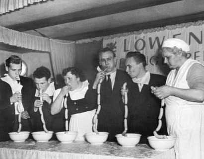 German Sausage Eating Contest