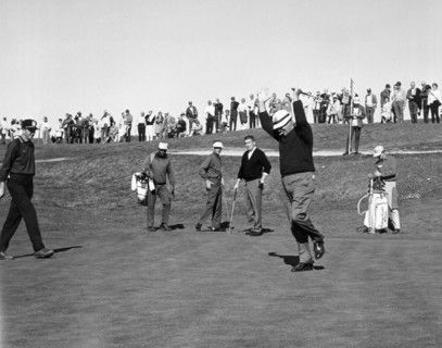 A Happy Golfer Celebrates