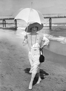 Ethel Levey On The Beach