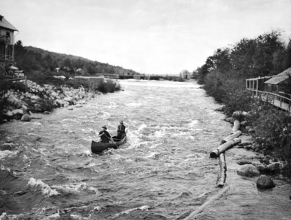 Shooting The Rapids In Maine