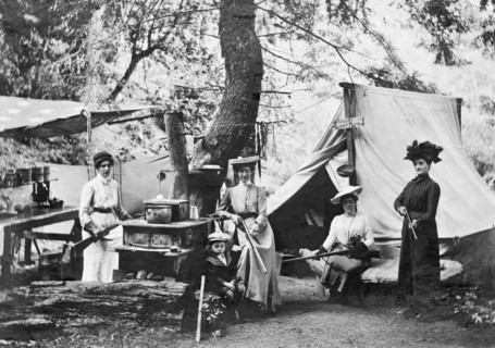 Rifle Women In Camp