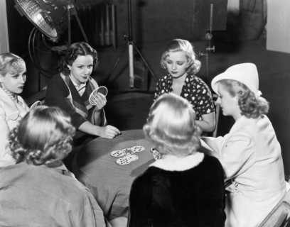 Chorus Girls Playing Hearts